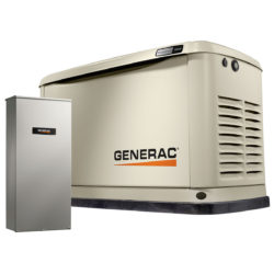 Generac Air-Cooled Generator and transfer switch